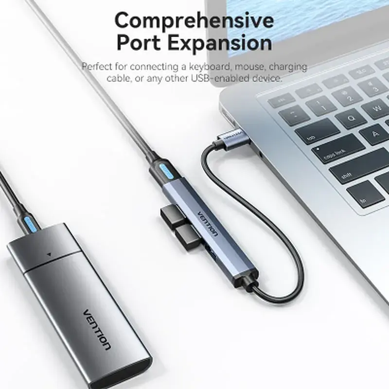 Концентратор Vention USB 3.0 to 1xUSB 3.0 + 3xUSB 2.0 0.15m gray (CKOHB) - фото 7