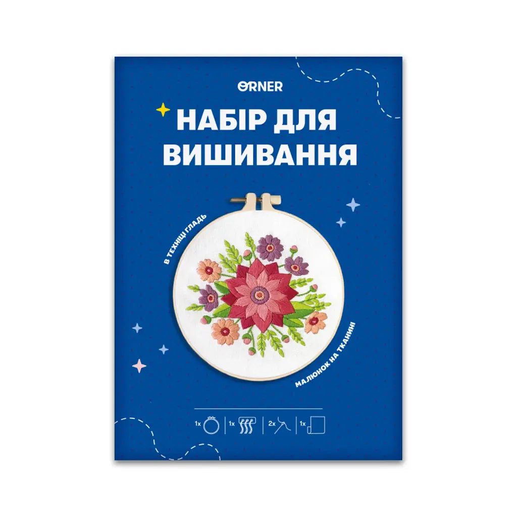 Набір для вишивання Ø160 мм «Весняний букет» - фото 11