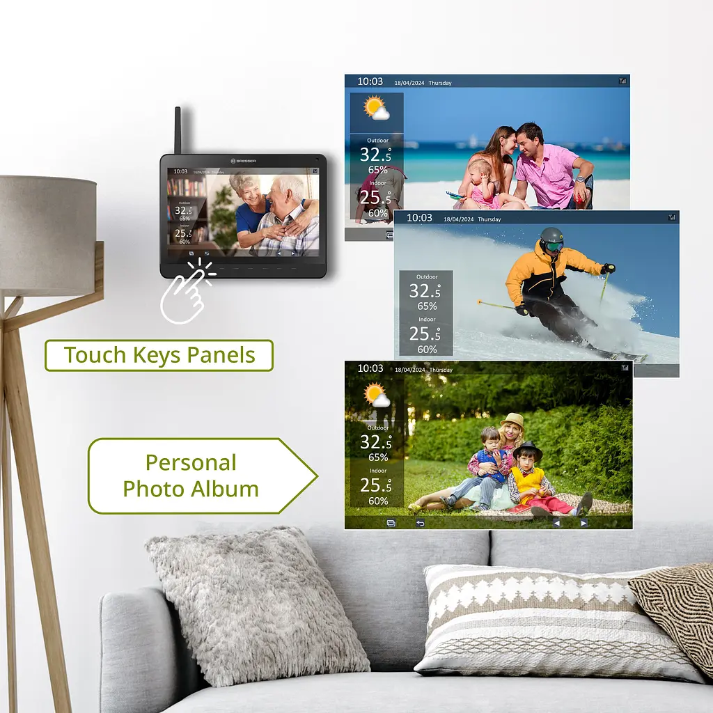 Метеостанція Bresser MeteoChamp 9-in-1 Wi-Fi Photo Frame (15196) - фото 3