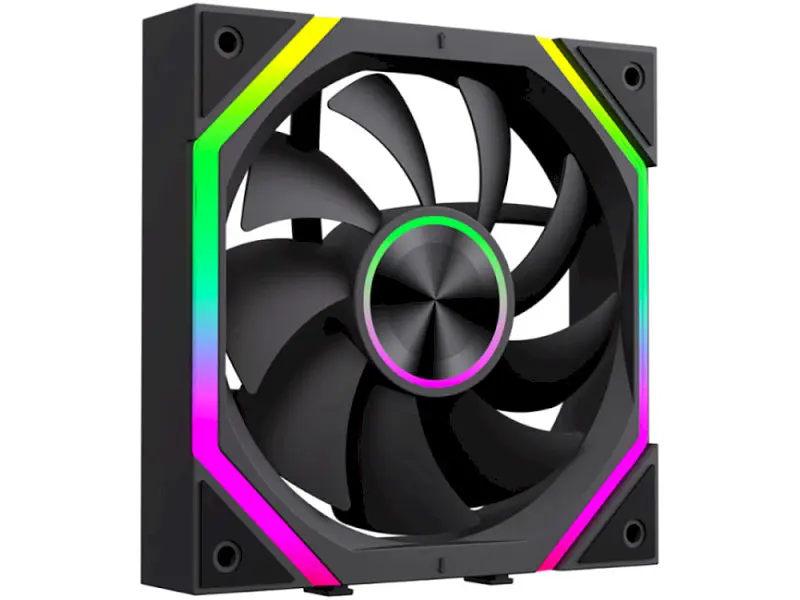 Корпусний вентилятор Gamemax FN12A-N2 WL Black 3-Pack - фото 5