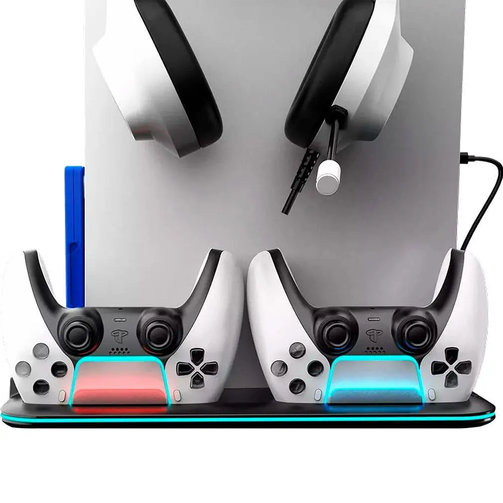Підставка CANYON cooling stand CS-51 RGB для PS5 Slim/DE Charge Black - фото 3