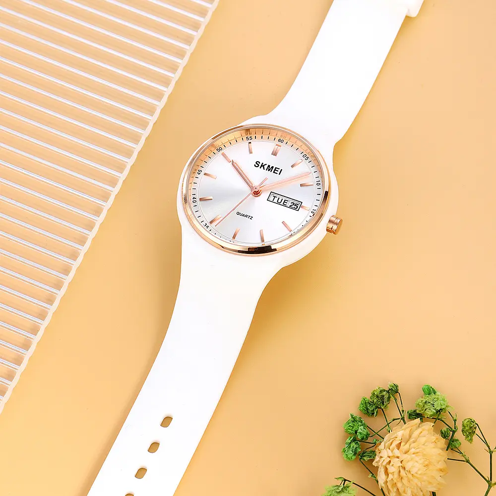 Наручний годинник жіночий 2057WT White Skmei acs0030341 - фото 4