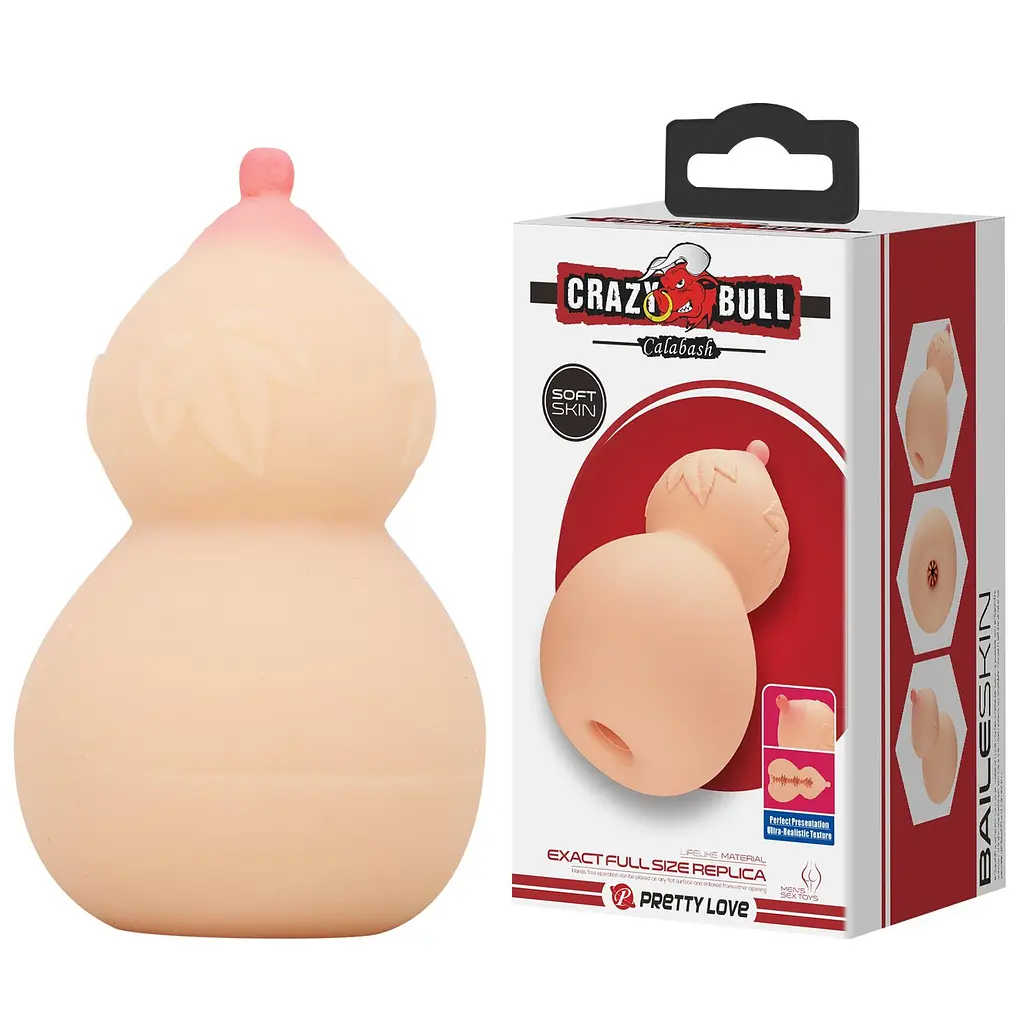 Мастурбатор Crazy Bull Calabash телесный - фото 2