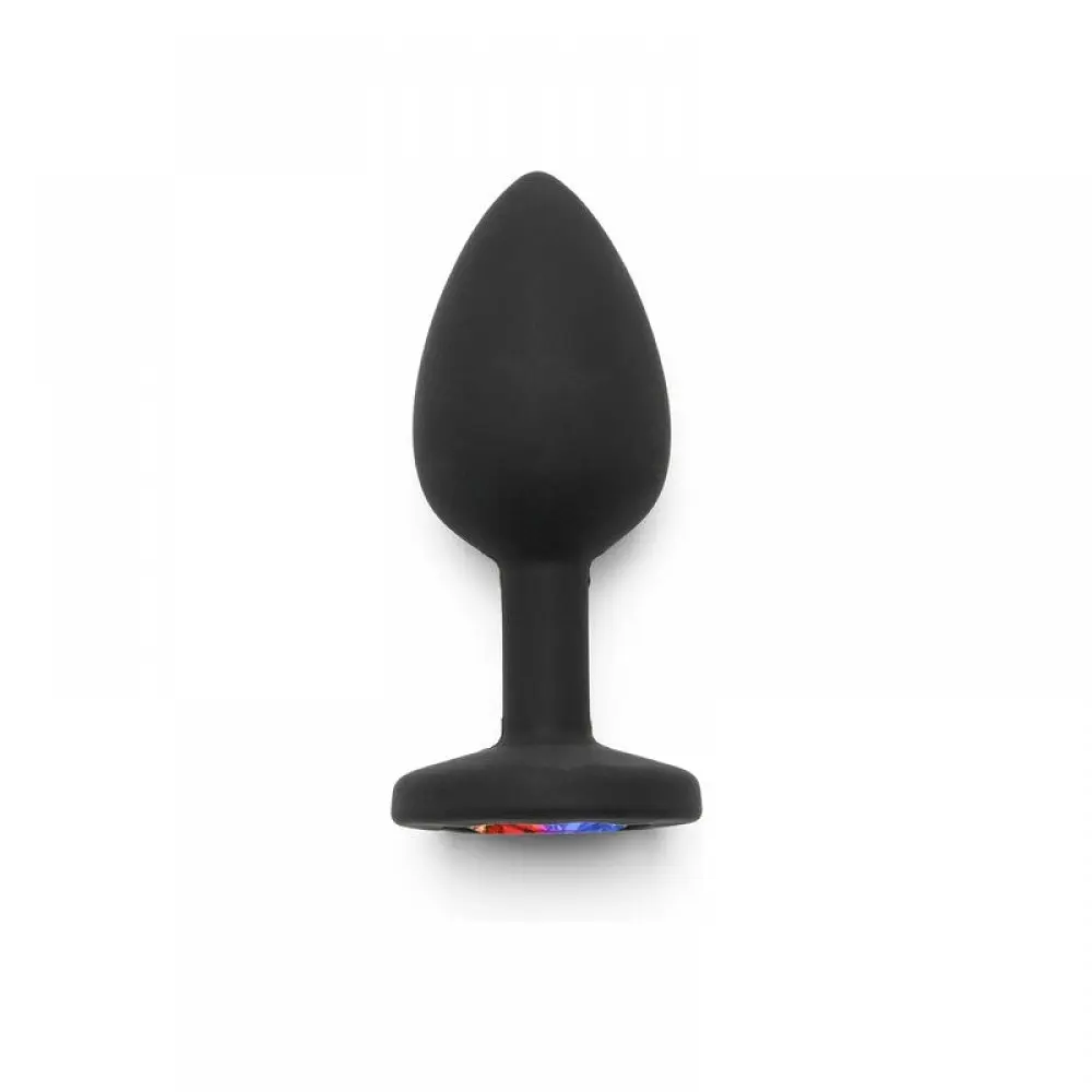 Анальна пробка з райдужним кристалом в основі Toy Joy Rainbow Booty Jewel Small, 7х2.5 см, S - фото 2