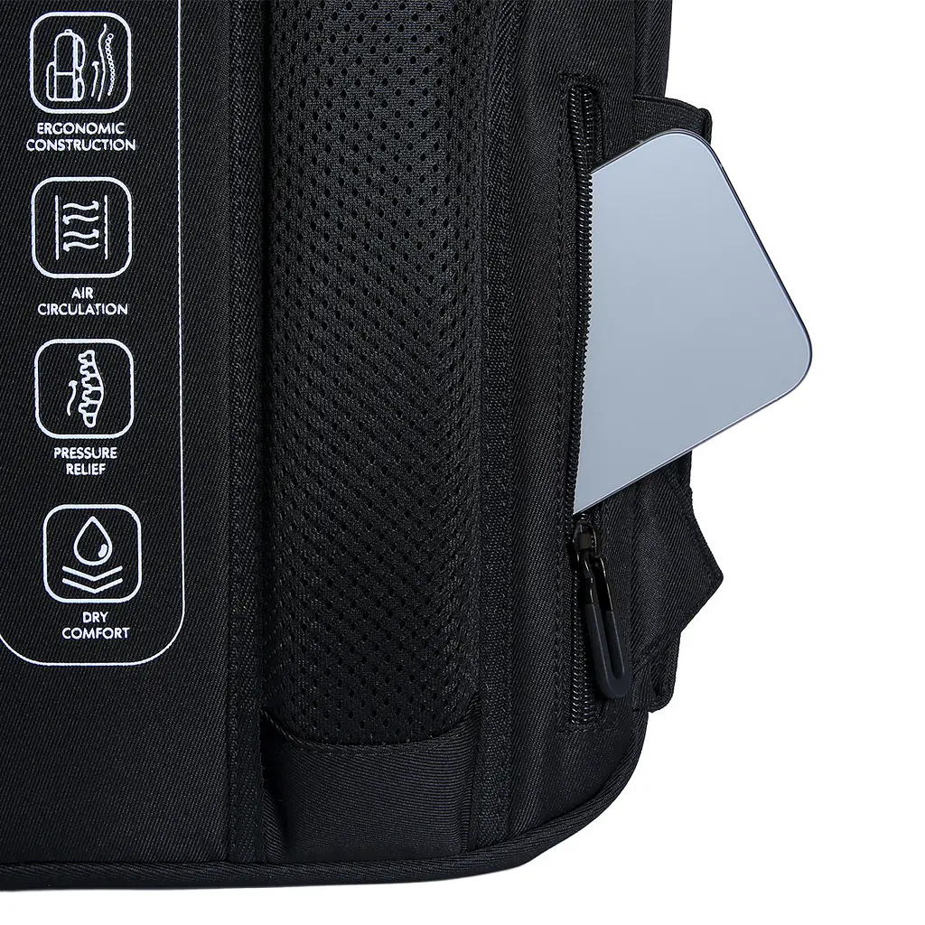 Рюкзак шкільний  ортопедичний шкільний  Yes Just Black TS-43L - фото 6
