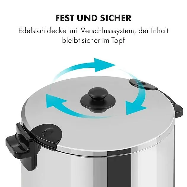Стерилизатор машина для консервирования Klarstein KonfiStar 50 л (10033525) - фото 2