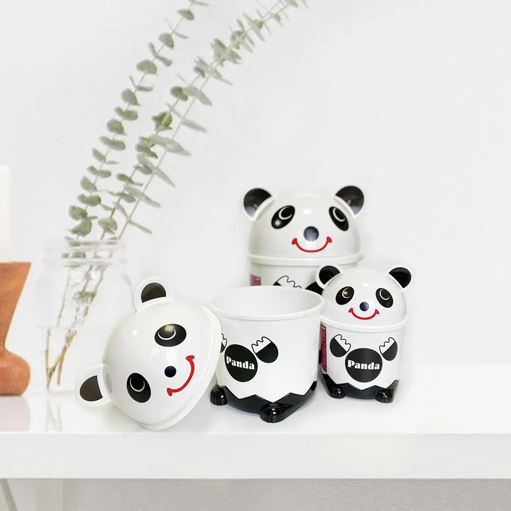 Відро для сміття MBM My Home настільне з кришкою 1.2 л біле (BIN-07 1,2L WHITE) - фото 4