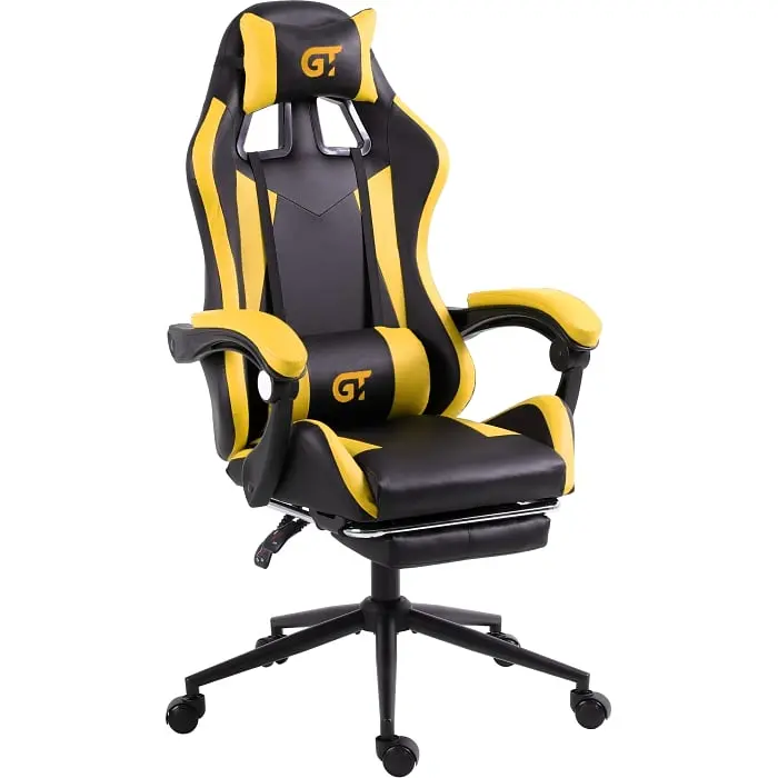 Геймерське крісло GT Racer чорне з жовтим (X-2323 Black/Yellow) - фото 7