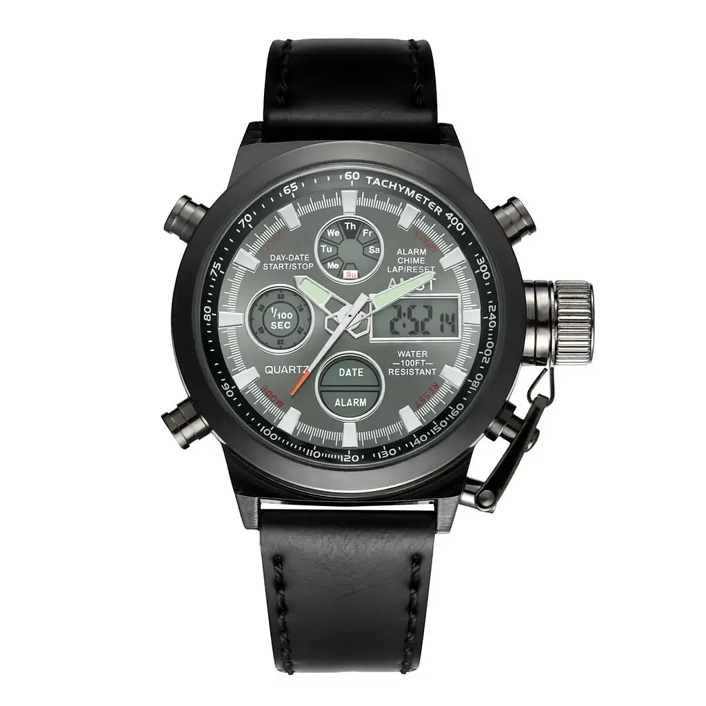 Наручний чоловічий годинник AMST Watch / Армійський чоловічий годинник з підсвіткою вологостійкий - фото 2