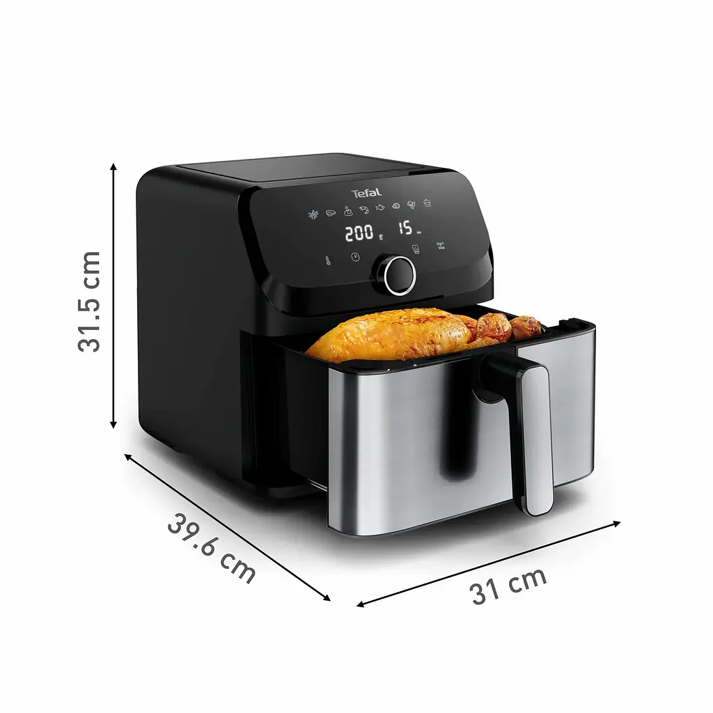 Мультипіч Tefal Easy Fry Mega 1700Вт 7.5л 8 програм пластик чорний - фото 3