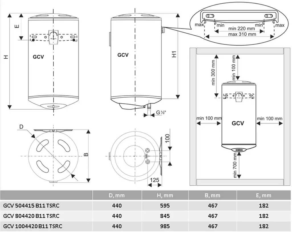 Водонагрівач Bilight GCV 804420 B11 TSRC Tesy teh0027465 - фото 8