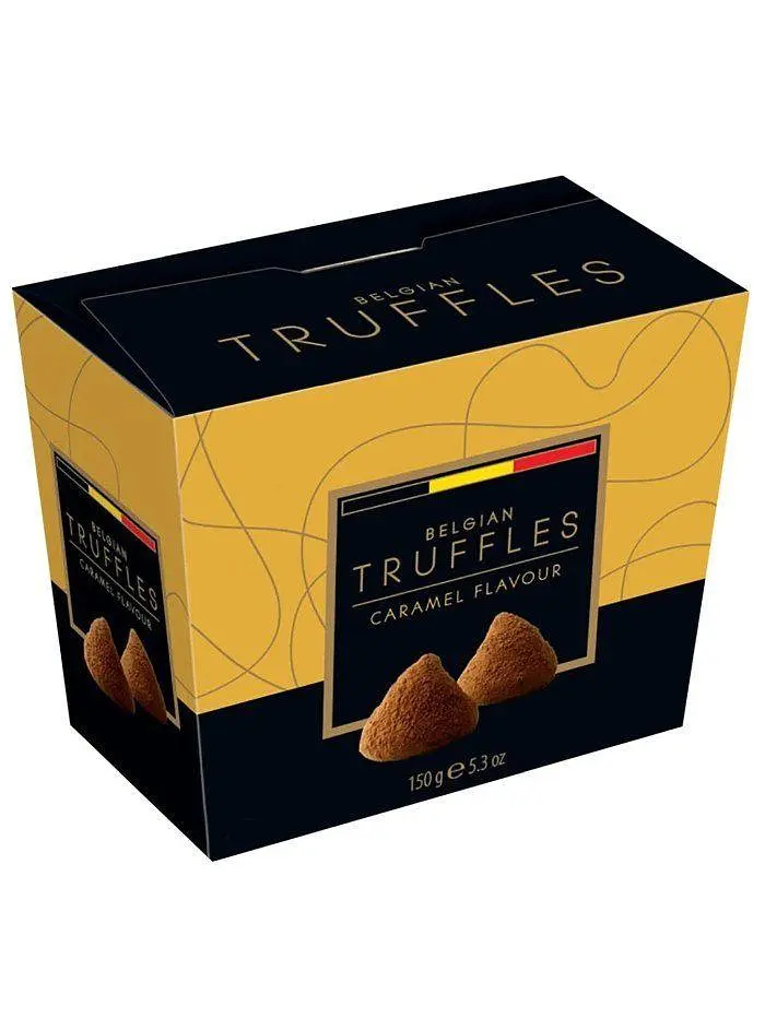 Трюфельні цукерки Belgian Truffles Caramel Flavour зі смаком карамелі 150г.