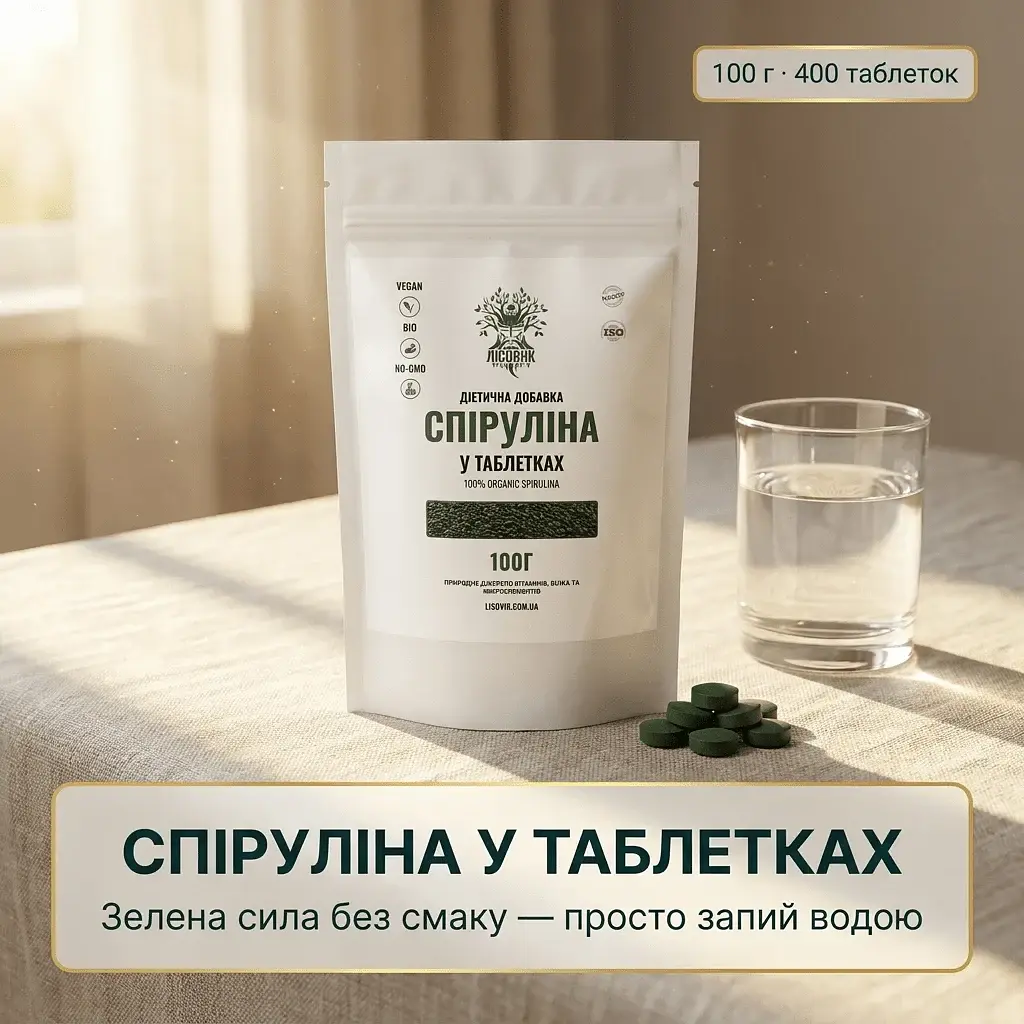 Спіруліна у таблетках 100 г - фото 2