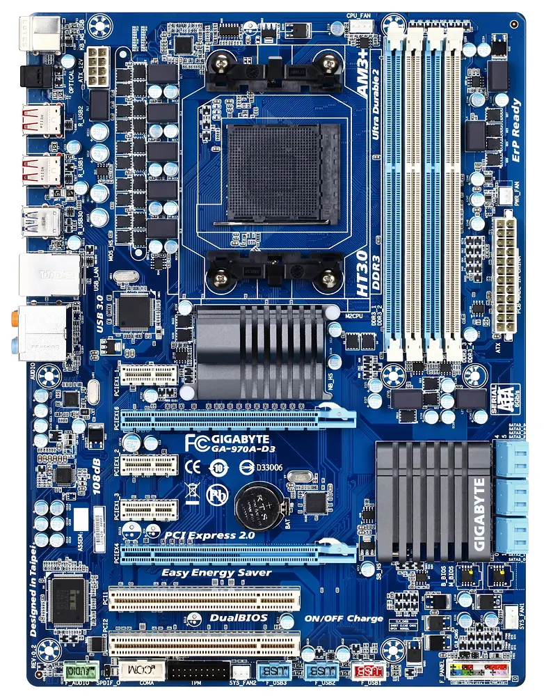 Материнська плата Gigabyte GA-970A-D3 Socket AM3+ (GA-970A-D3) Б/В - фото 2