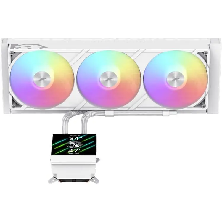 СВО GameMax Glacier 360 LCD White (GLACIER 360 LCD WH) - фото 4