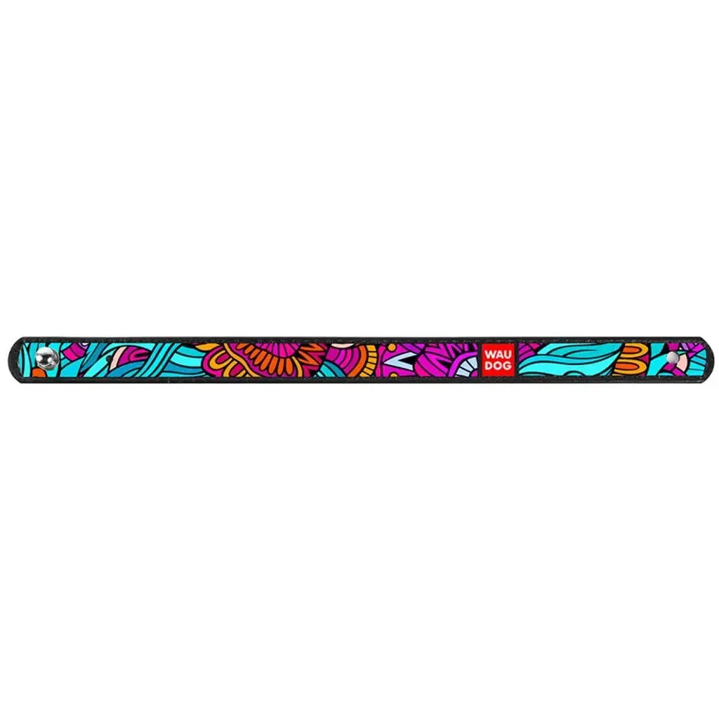 Браслет Waudog Design Літо, шкіра, 18-20х1,5 см, чорний - фото 2