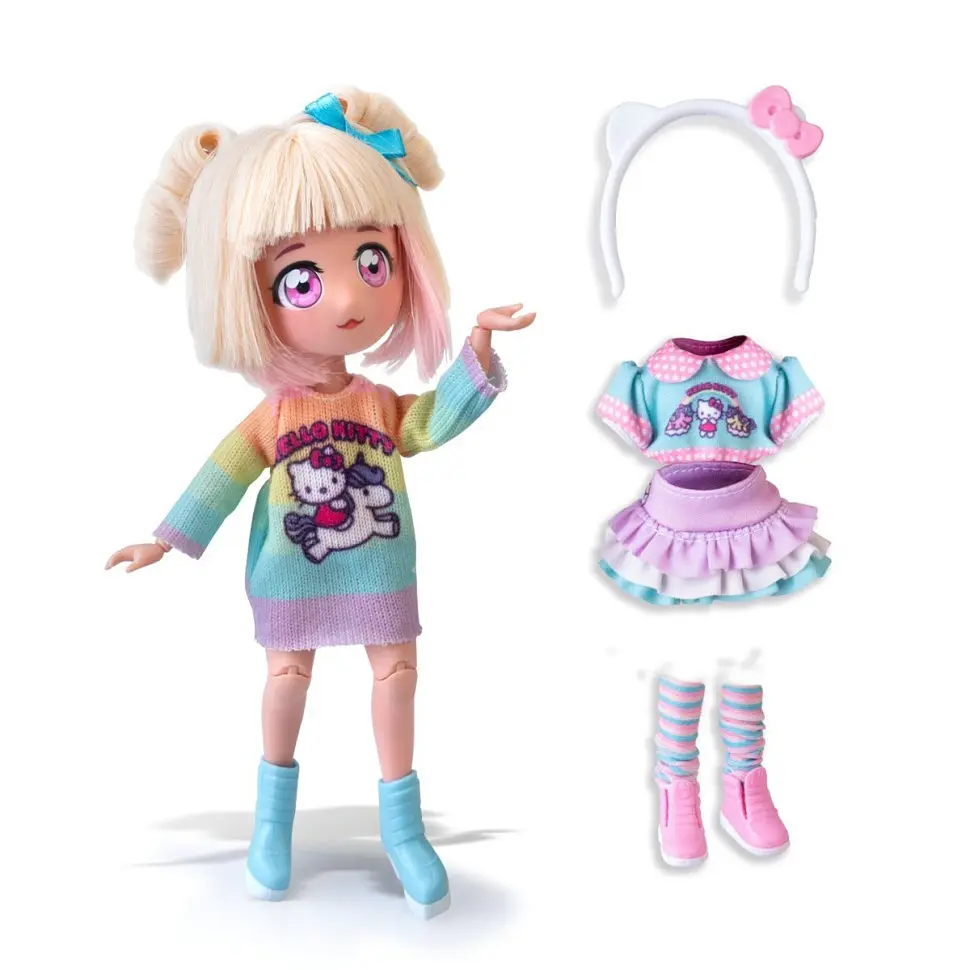 Дитяча лялька "Стильна Цукерка-єдиноріг" 4SF Manga Dolls HKTF2000 серії "Hello Kitty" - фото 2