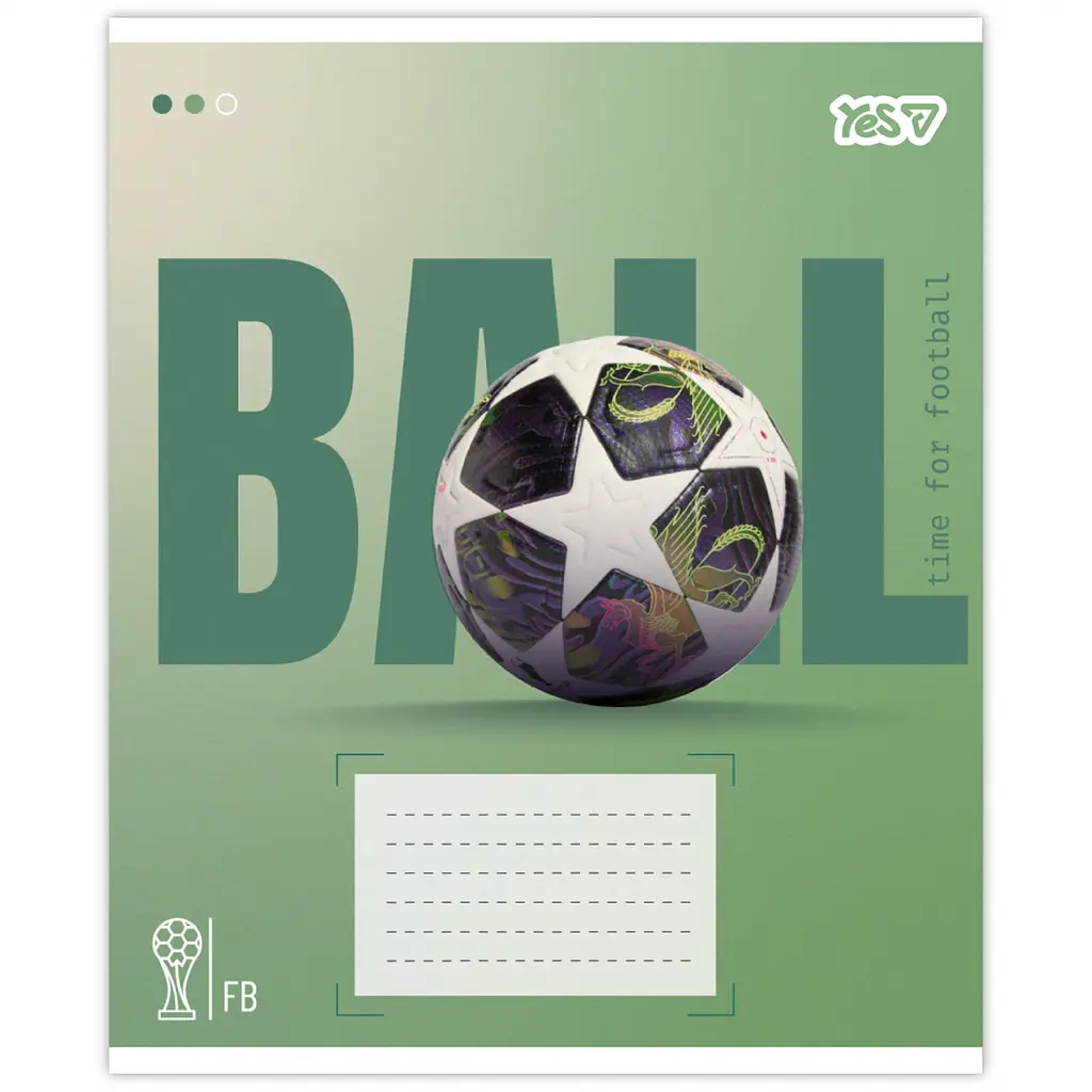 Набір зошитів Yes Ball А5 12 аркушів у лінію 25 шт. (768677) - фото 5