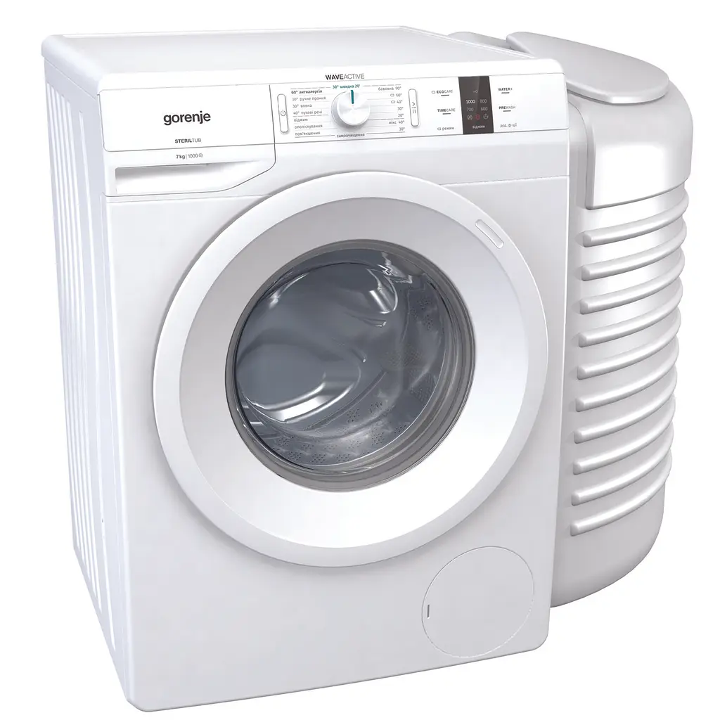 Стиральная машина Gorenje с баком WP702/R, 7кг, 1000, A++, глубина 55см, Дисплей, Белый (WP702/R) - фото 2