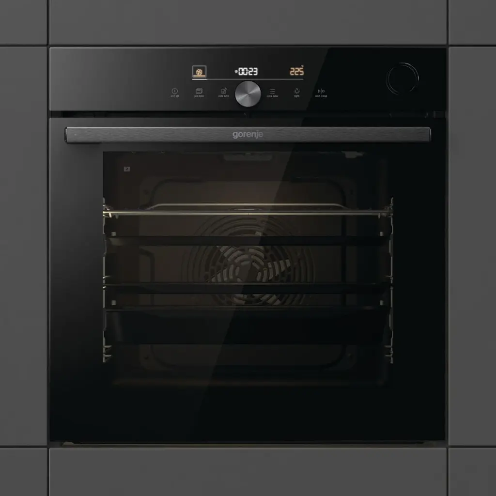 Духова шафа електрична Gorenje 77 л A+ пара дисплей Wi-Fi чорний - фото 3