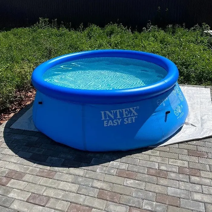 Надувний наливний басейн Intex 244×76 см 2420 л літній басейн для дітей і дорослих - фото 2