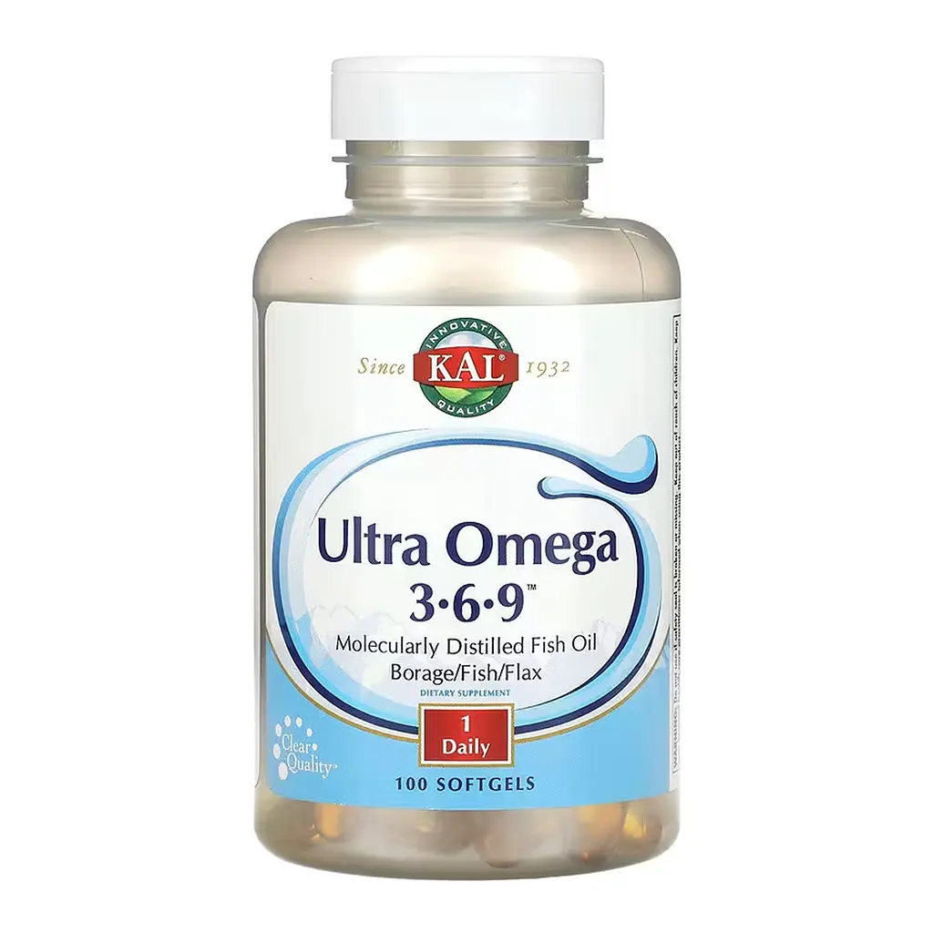 Комплекс жирних кислот KAL Ultra Omega 3-6-9 1200 мг 100 softgels