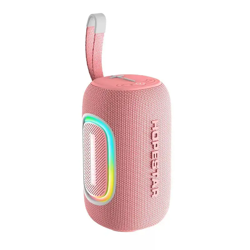 Колонка портативна Hopestar H65 20W Bluetooth з ргб-підсвіткою LED рожева - фото 8
