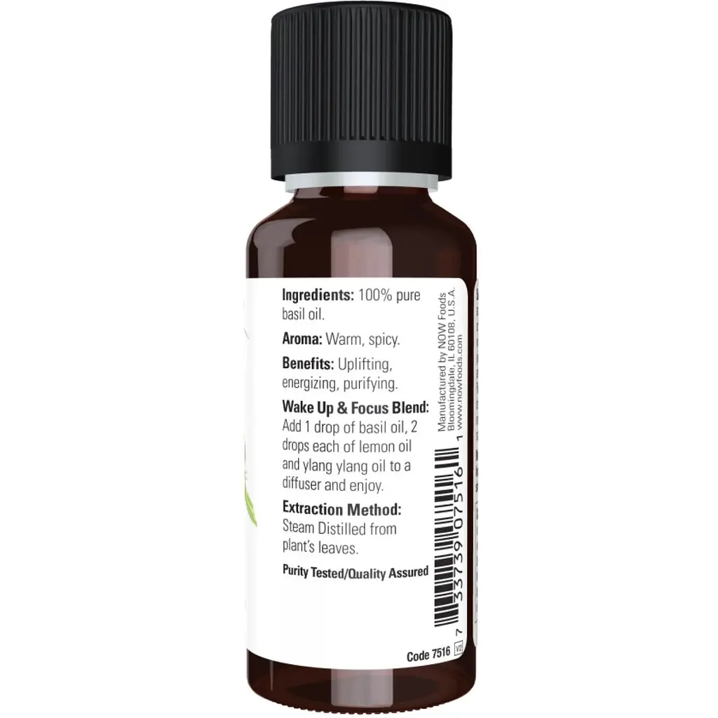 Базилікова олія Now Essential Basil Oil 30 ml - фото 2