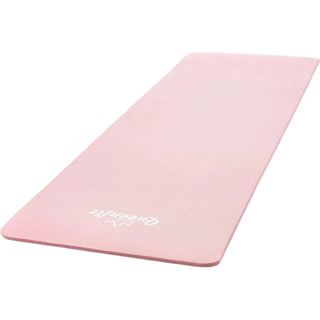 Килимок для фітнесу та йоги Queenfit NBR 1.5 см рожевий - фото 3