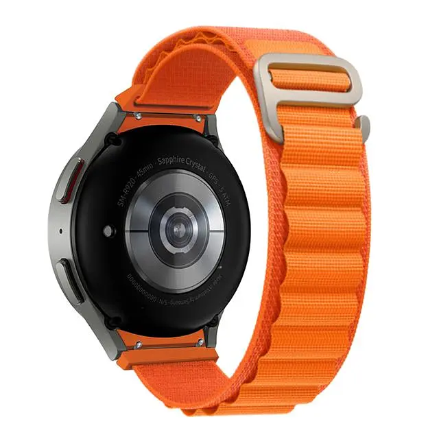 Ремінець BeWatch Alpine Loop для Samsung Galaxy Watch 4 5 6 7 Помаранчевий (14GW1207) - фото 2
