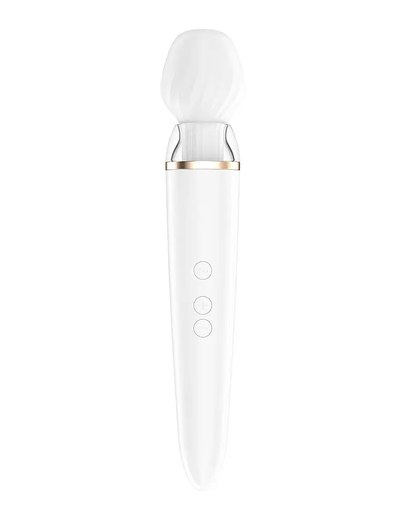 Смарт-вібромасажер зі змінною головкою Satisfyer Double Wand-er - фото 3