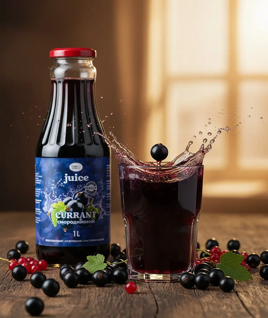 Сік Смородиновий 1л. 6 шт. в упаковці - фото 3