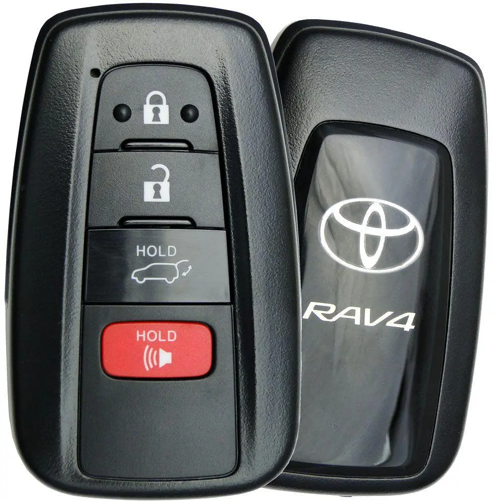Чохол ключа Toyota білий+срібляста окантовка 80×80 мм (4 кнопки) TPU - фото 2