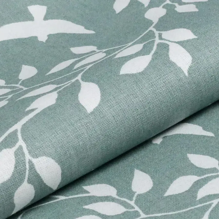 Простынь Cosas на резинке в детскую кроватку 70х140 floret cs1, мята (BirdsFoliageMint_70x140x12) - фото 6