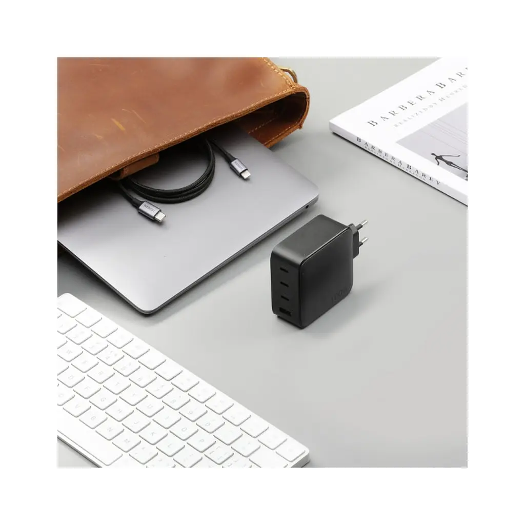 Зарядний пристрій Ugreen GaN Tech 4xUSB 100 Вт (3xUSB-C + USB-A), швидке заряджання, чорний, CD226 (40747) - фото 8