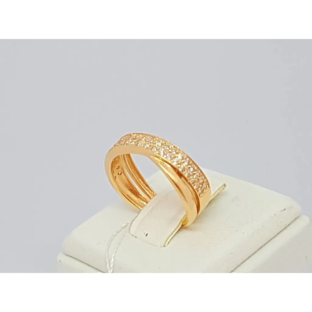 Золотое кольцо Империя золота с фианитами. КВ476(М)И 16 - фото 2