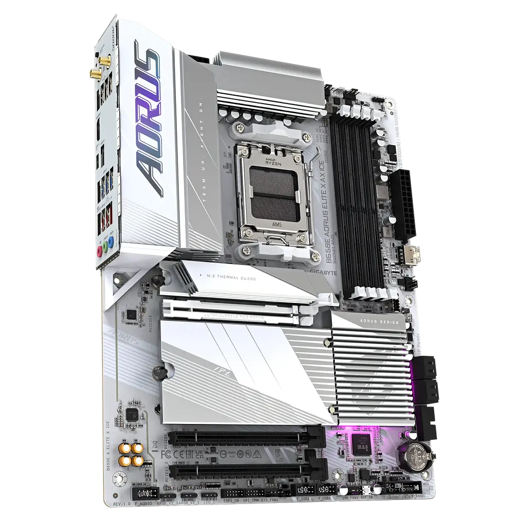 Материнська плата Gigabyte B650E Aorus Elite X AX Ice Socket AM5 (B650E A ELITE X ICE) - фото 2