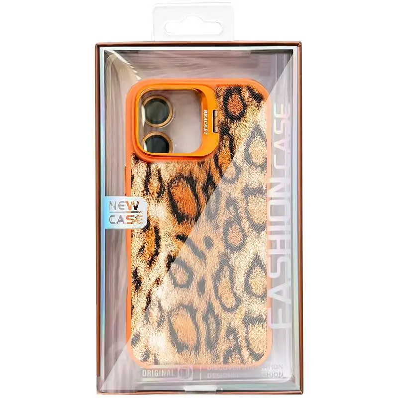 Чохол Epik TPU+PC Wild Leopard with MagSafe and Lens для Apple iPhone 13 / 14 (6.1) Orange - фото 2
