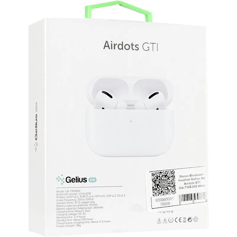 Бездротові навушники Gelius Air Airdots GA-TWS-002 White - фото 6