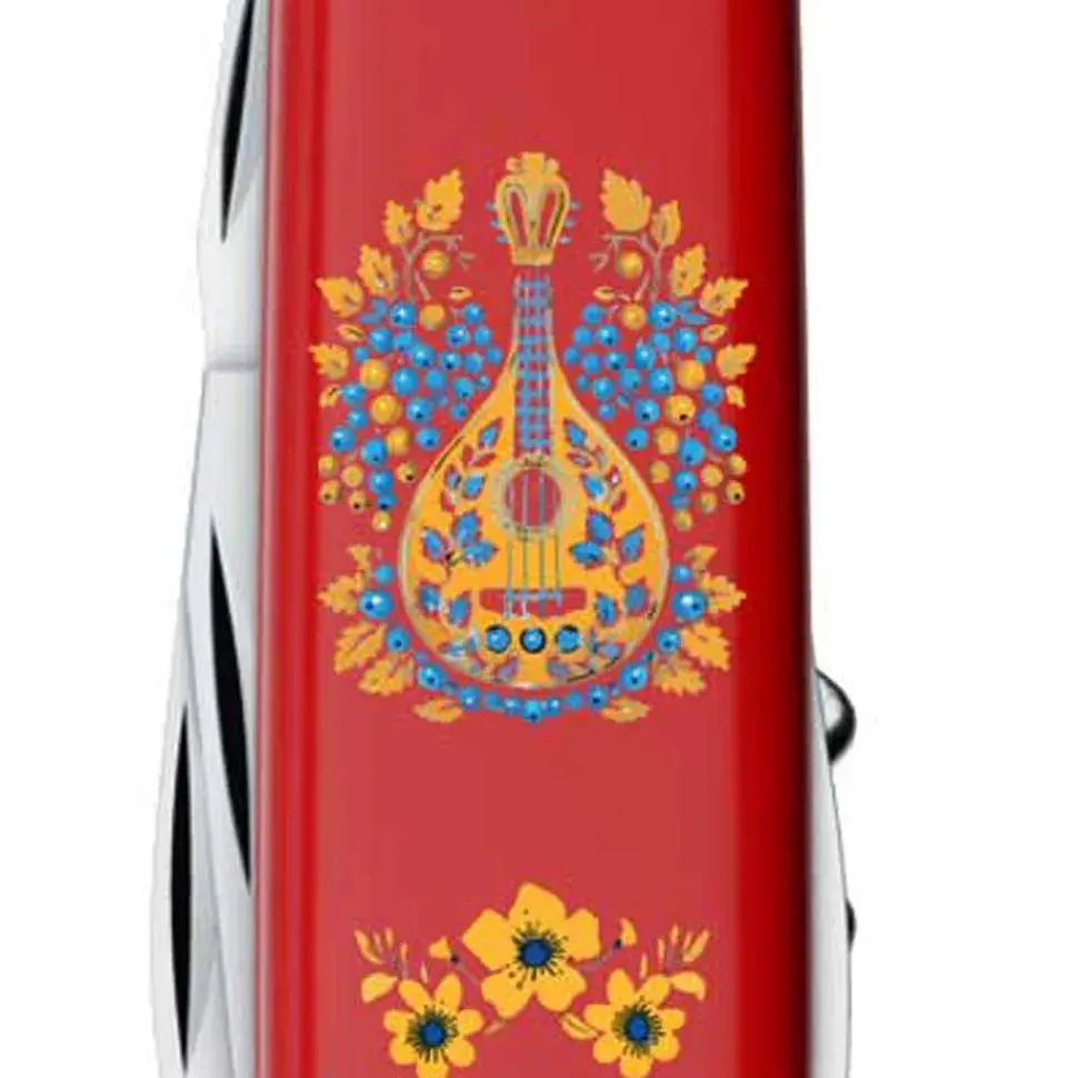 Ніж Victorinox Camper Ukraine 91мм,13функ,черв ,Українські мотиви - фото 4