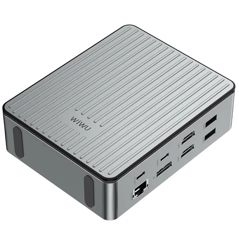 Перехідник HUB Matrix док-станція 16in1 W1601 Gray Wiwu teh0030566 - фото 5