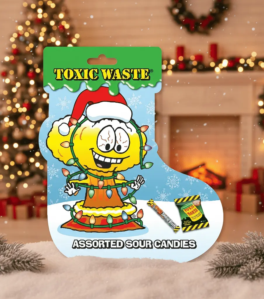 Кислі цукерки Toxic Waste Christmas Stocking 70г - фото 2