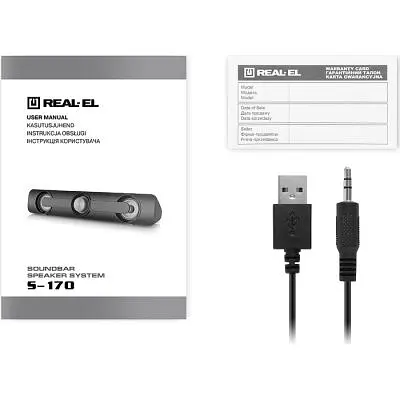 Акустична система REAL-EL S-170 6Вт Black (EL121100013) - фото 8
