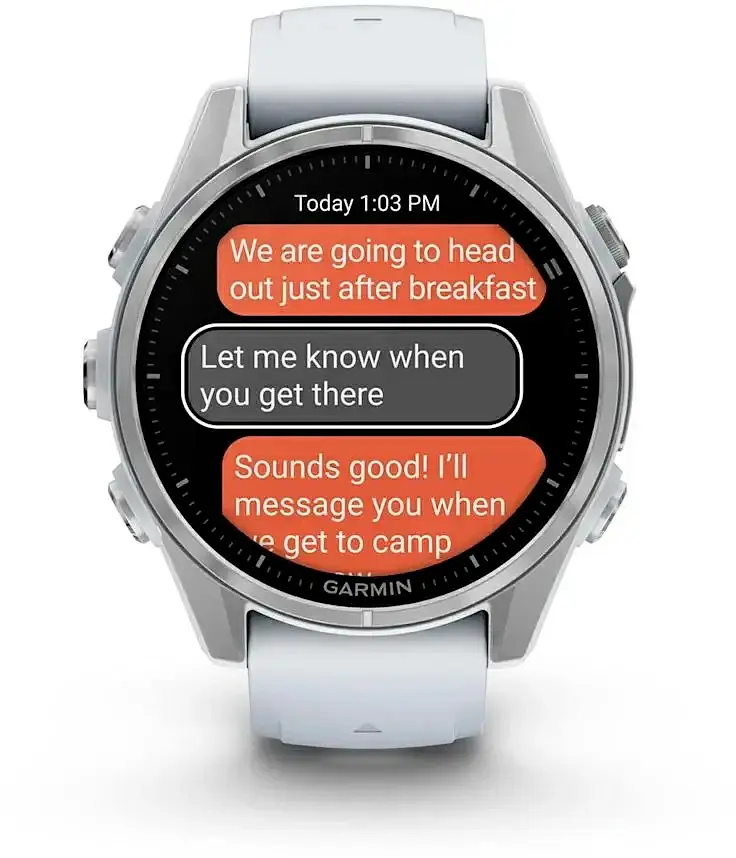 Смарт-годинник Garmin Fenix 8 43mm AMOLED Silver with Whitestone Silicone Band (010-02903-00) - фото 7