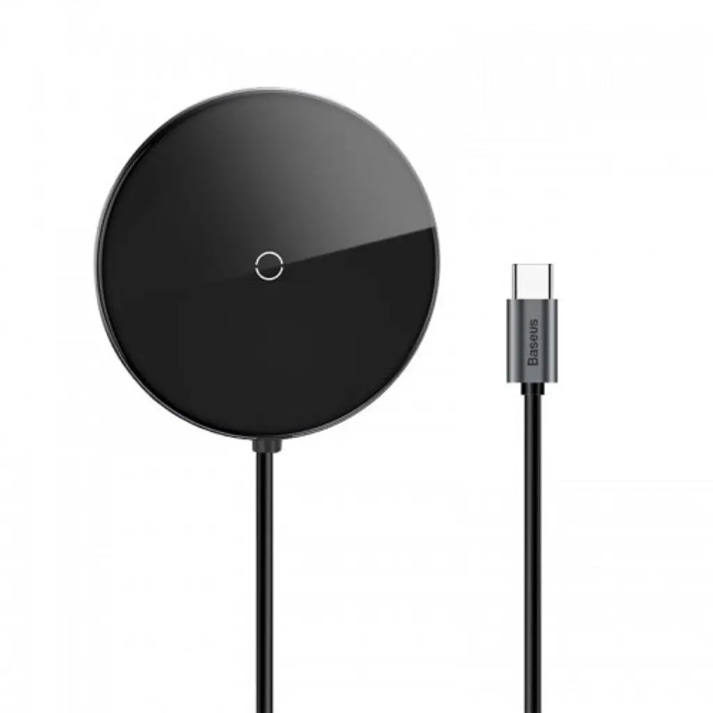 Usb хаб Baseus Circular Mirror Wireless Charger intelligent HD Hub темно-серый WXJMY-A0G - фото 3