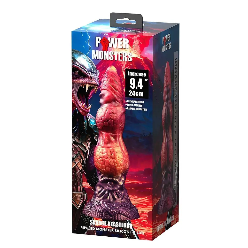 Фалоімітатор Power Monsters Savage Beastlord, 24 см (мульті) - фото 8