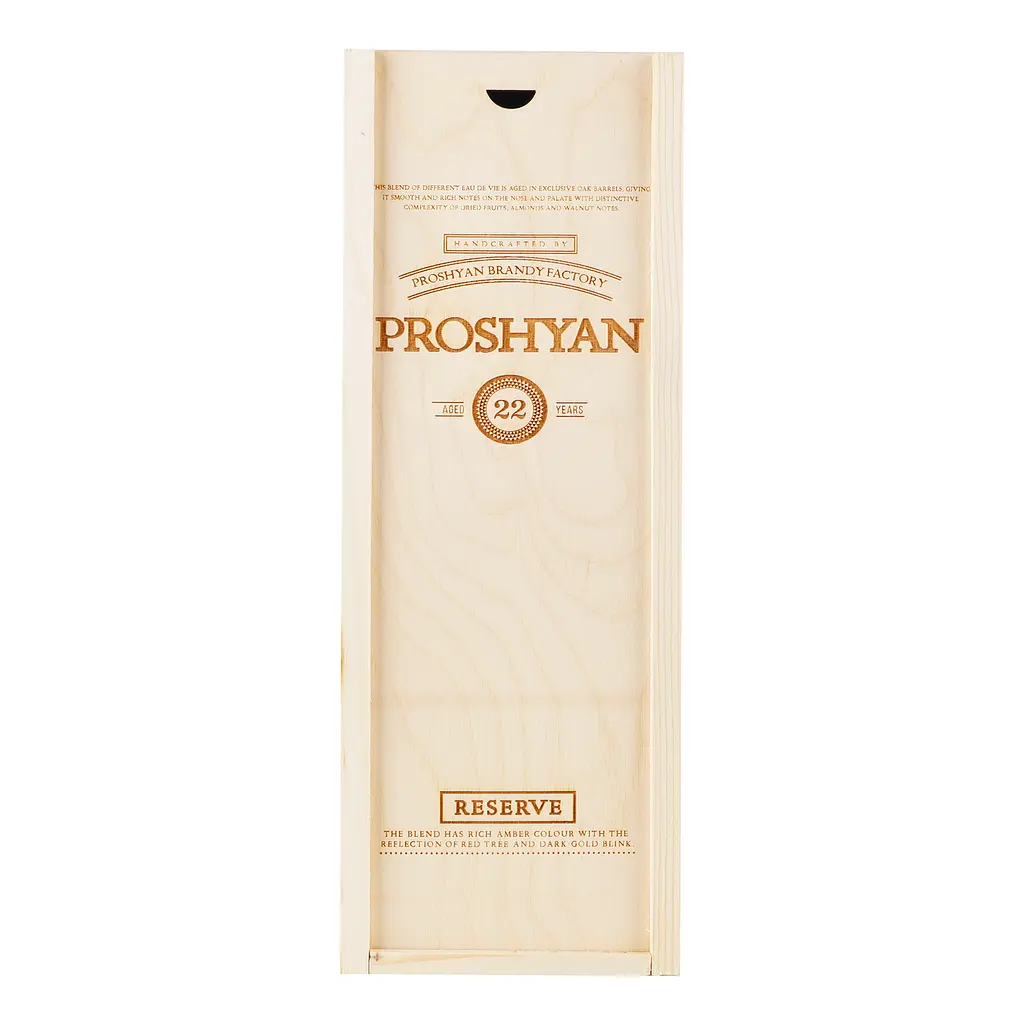Бренди Proshyan Reserve, 22 yo, 40%, в подарочной упаковке 0,75 л - фото 4