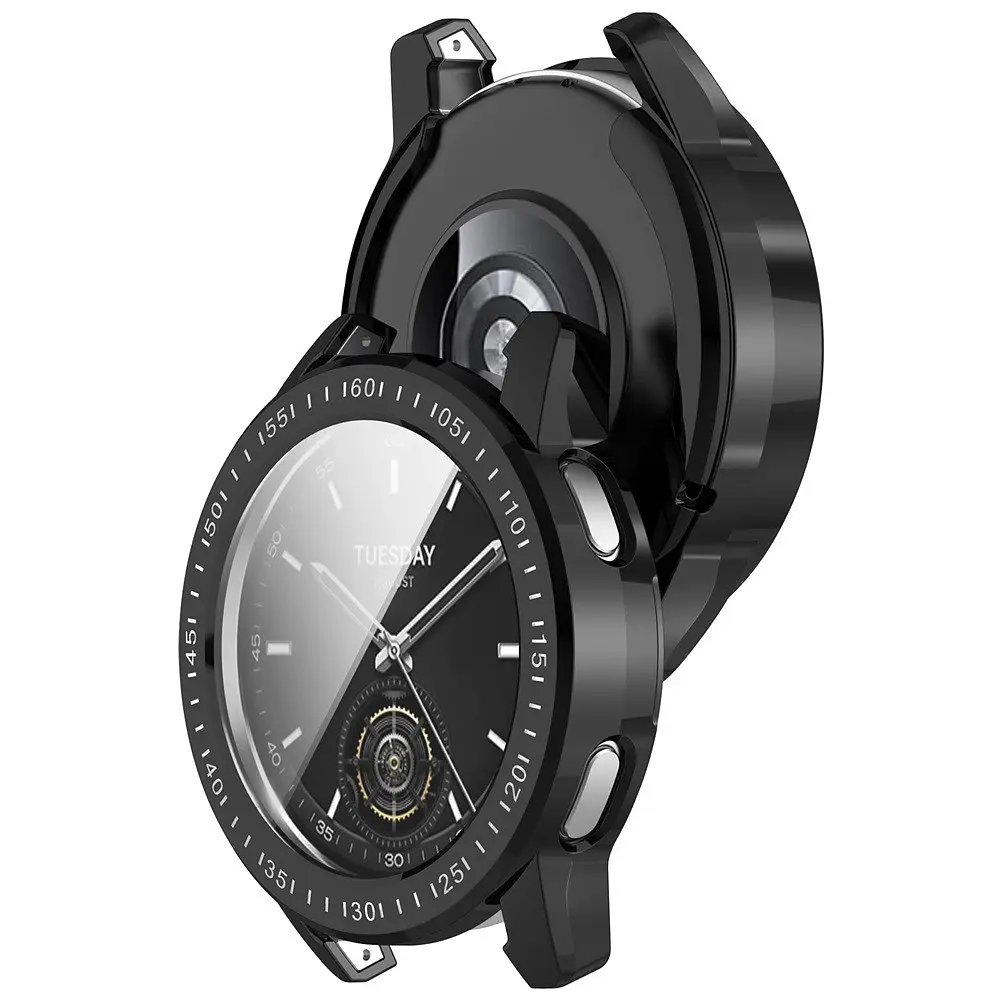 Захисний чохол Tamister для смартгодинника Xiaomi Watch S1 Active з плівкою чорний - фото 4