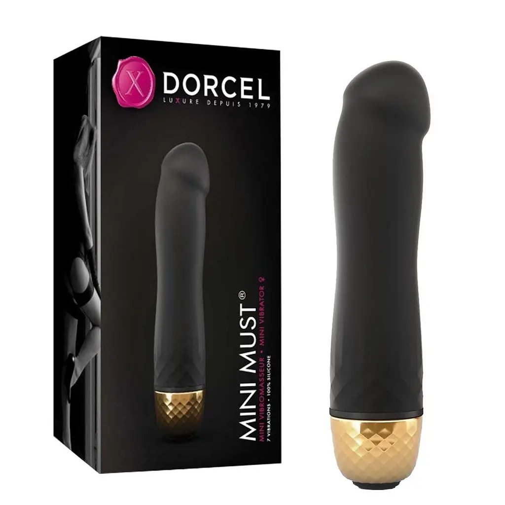 Класичний вібратор Dorcel Mini Must 12 см чорний - фото 3
