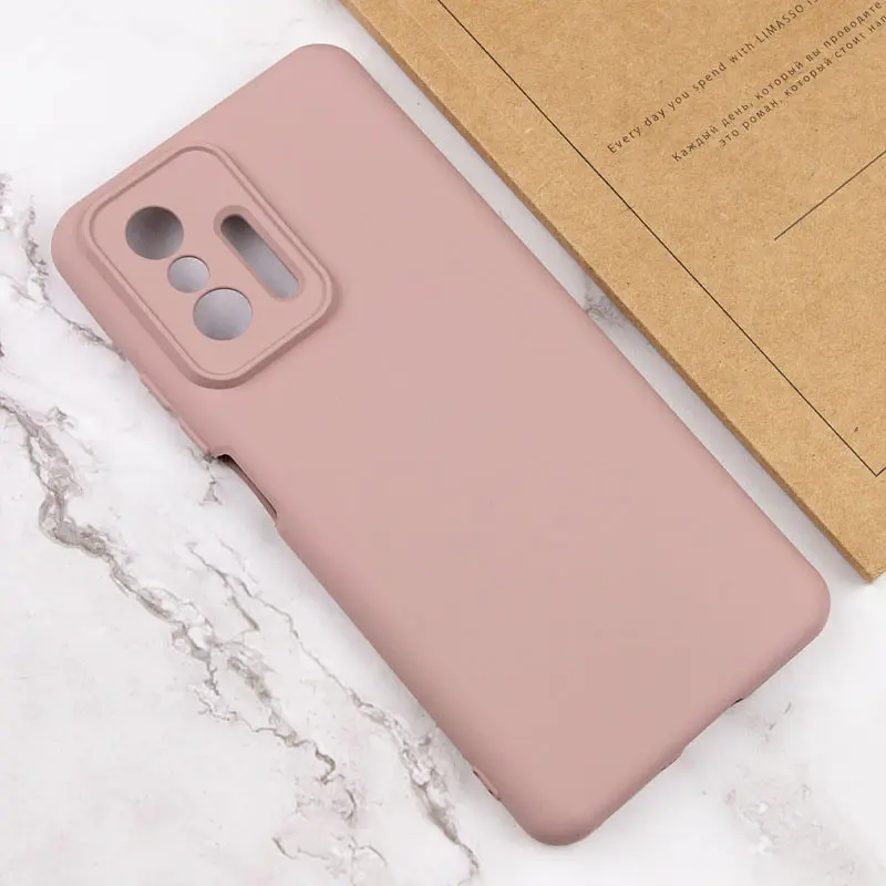 Чохол Silicone Cover Lakshmi Full Camera A для Xiaomi 11T / 11T Pro Рожевий / Pink Sand - фото 4